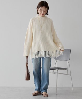 AMERICAN HOLIC フリンジニットプルオーバー Ivory