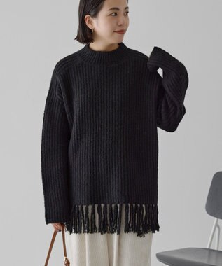 AMERICAN HOLIC フリンジニットプルオーバー Black