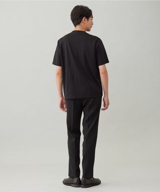 UNFILO MENS 【OCEANS 雑誌・web・YouTube 掲載】WOOL TOUCH 機能美パンツ スリム【東レ開発のウール見え高機能素材】 ブラック