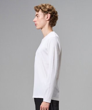 JOSEPH HOMME テックリブジャージー　Vネックカットソー ホワイト系