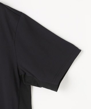 PW CIRCULUS 【MEN】メッシュコンビ モックネック ゴルフ ブラック系