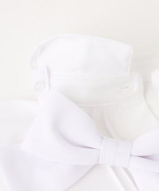 組曲 KIDS 【110-140㎝】リボンタイ2WAY ブラウス オフホワイト系