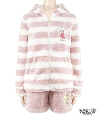 San-ai Resort（三愛水着楽園） 【スヌーピー】【PEANUTSピーナッツ】イチゴルームウエア ピンク