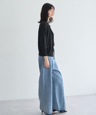 YECCA VECCA 【マシンウォッシャブル】カーディガン Black