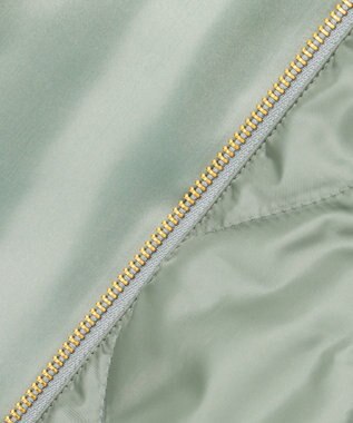 23区 L 中綿パディング フード2WAY アウター セージ系