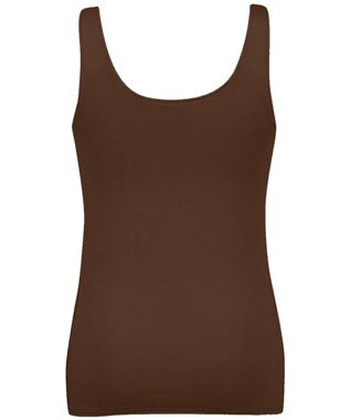 Wing カップ付きタンクトップ 綿混(身生地部) ラク きれいなバストシルエット 【シンクロブラトップ 綿混タイプ】 ブラトップ ET1132 ウイング／ワコール カカオ