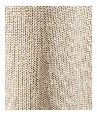 YECCA VECCA スパンコールボートネックニット Light Beige