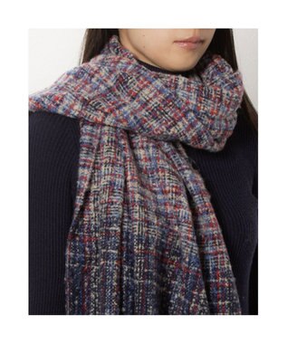 UNBILLION カシュネ cache nez / ツイードストール ネイビー