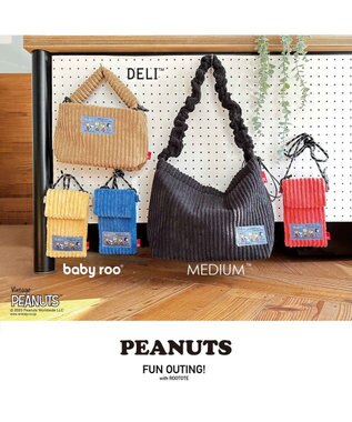 ROOTOTE 8349【スヌーピー】IP.ベビールー.コーデュロイ.ピーナッツ-8U 03：コーラル