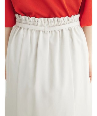 Green Parks きれシルベルト付きフレアスカート Light Beige