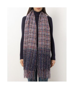 UNBILLION カシュネ cache nez / ツイードストール ネイビー