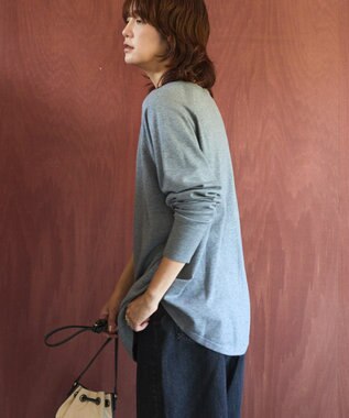 AMERICAN HOLIC バイパチ2WAYヘンリーネックニットプルオーバー Gray Mixture