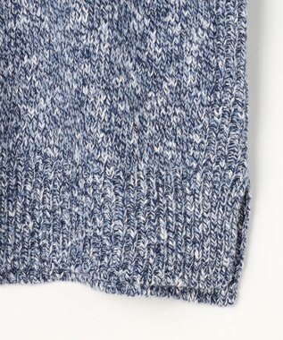 J.PRESS LADIES Color Yarn クルーネック ニット ネイビー系