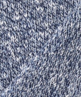 J.PRESS LADIES Color Yarn クルーネック ニット ネイビー系