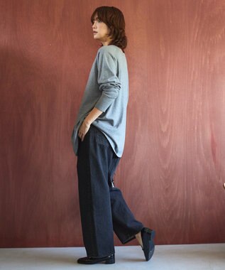 AMERICAN HOLIC バイパチ2WAYヘンリーネックニットプルオーバー Gray Mixture