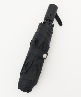 J.PRESS MEN 【遮光率100％ / UVカット率100％ / 体感マイナス4℃ / 晴雨兼用】東レ サマーシールド 折りたたみ傘_61㎝ ブラック系