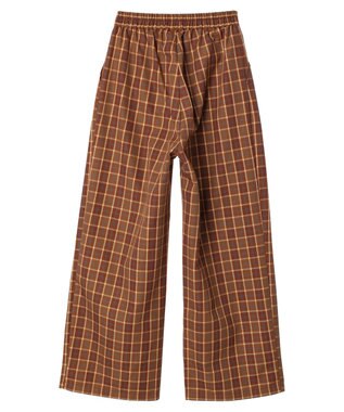 Green Parks ・ＥＬＥＮＣＡＲＥ　ＤＵＥ　チェックワイドパンツ Brown