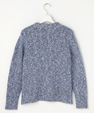 J.PRESS LADIES Color Yarn クルーネック ニット ネイビー系