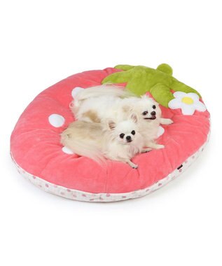 PET PARADISE ネット店限定 ペットパラダイス 春いちご クッション  L パステルピンク