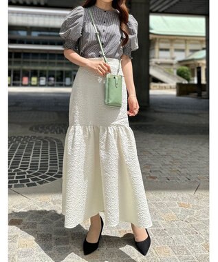 LA BAGAGERIE 【MONICA】バイカラー スマホショルダー グリーン