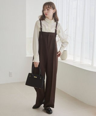 WEGO 【ANGIE VINTAGE】ベアオールインワン ブラウン