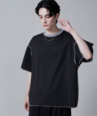 WEGO 【ユニセックス着用アイテム/リバーシブル】リバーシブルワンポイントT（S） ライトグレー