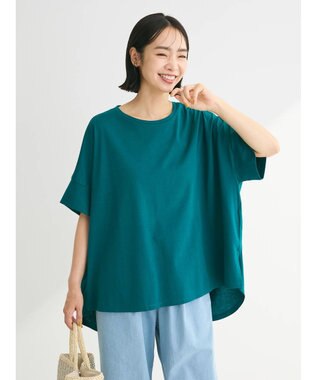 Green Parks 汗染み防止ドルマンバックタックプルオーバー Blue Green