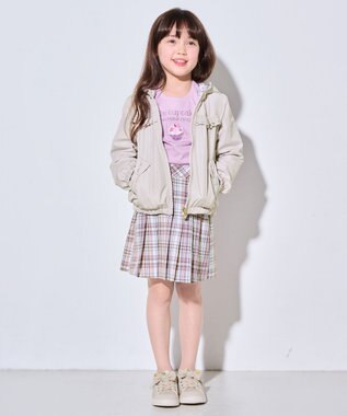 ANY KIDS フード取り外し リバーシブル ブルゾン ライトベージュ