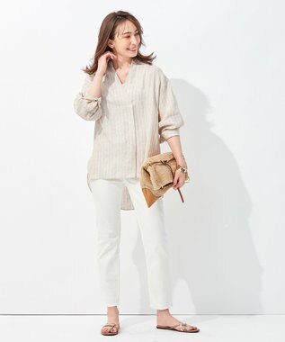 自由区 【WE WANT】365DENIM ストレートスリムデニム パンツ ホワイト系