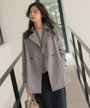 J.PRESS LADIES チノストレッチ ナロー スカート ネイビー系