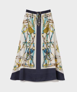 GRACE CONTINENTAL マリンスカーフロングスカート キナリ