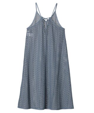 earth music&ecology レースキャミワンピース Blue