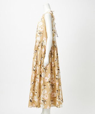 23区 【GOLD LABEL】ペインティングフラワープリント ワンピース ベージュ系5