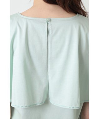 DAKS フレアスリーブ レイヤードカットソー ライトグリーン