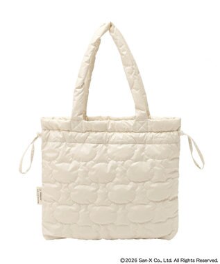 earth music&ecology 【予約】リラックマ×earth シルエットキルトトートバッグ アイボリー