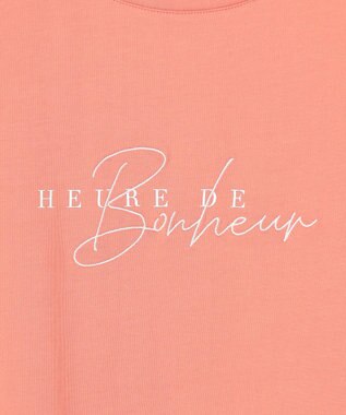 ANY SIS L 【洗える】ベーシックロゴ刺繍 Tシャツ オレンジ