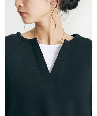 CRAFT STANDARD BOUTIQUE 　裏毛レイヤード風プルオーバー Black