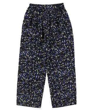 Green Parks アート柄イージーパンツ Blue