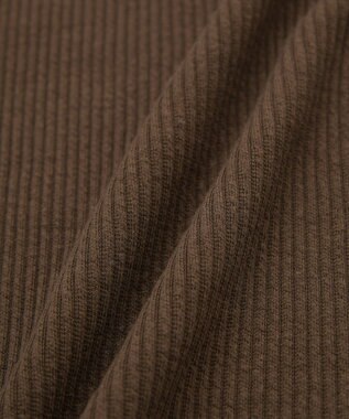 earth music&ecology セルフカットテレコフレアパンツ Brown