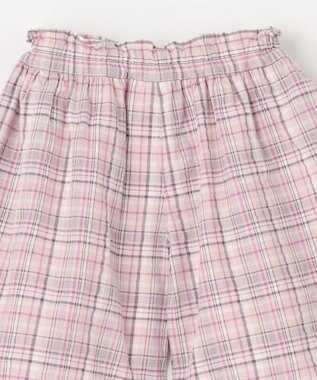 ANY KIDS チェック柄 ショート パンツ ブラウン系チェック