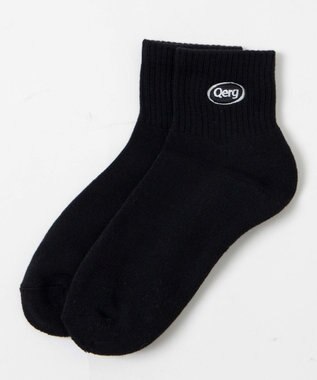 WEGO デザインロゴ刺繍アンクル底パイルソックス 柄4