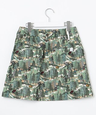 23区GOLF 【WOMEN】キャンピングカモ柄プリントカルゼ スカート グリーン系5