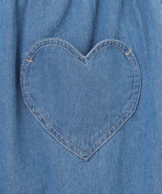 ANY KIDS デニム ガウチョ ブルー