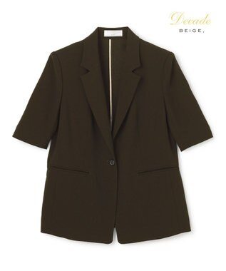 BEIGE， 【セットアップ対応】CINDY / ハーフスリーブジャケット Brown