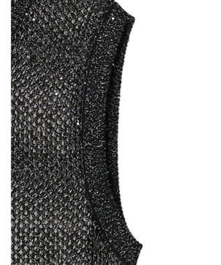 Green Parks スパンコールニットベスト Black