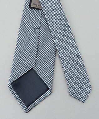 GOTAIRIKU Fermo Fossati_マイクロ千鳥 ネクタイ ブルー系8