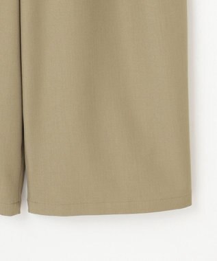 Feroux リボンディテール セミワイドパンツ カーキ系