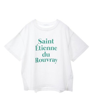 Green Parks 多段フェミニンロゴボックスＴシャツ Off White