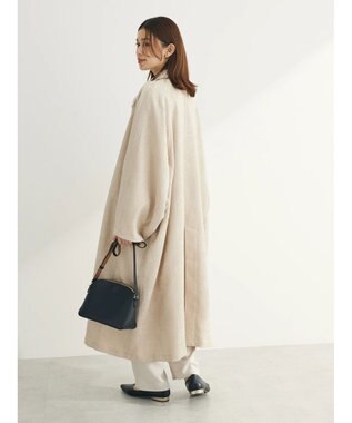 Green Parks ・ＥＬＥＮＣＡＲＥ　ＤＵＥ　ジャカードステンカラーコート Beige