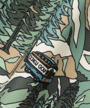 23区GOLF 【WOMEN】キャンピングカモ柄プリントカルゼ スカート グリーン系5